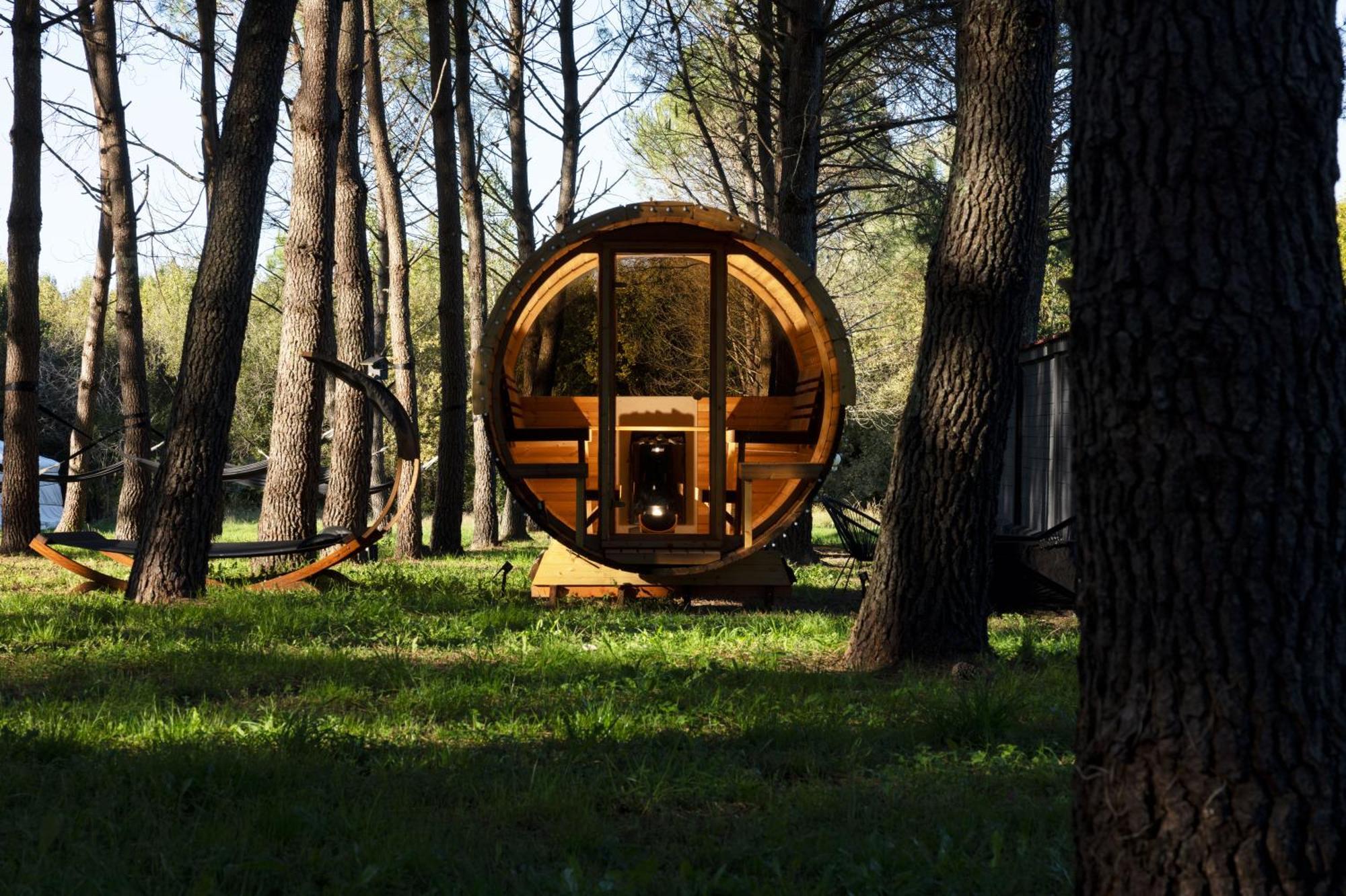 L Ost In Sensations -Hebergements Insolites Et Suites De Luxe Spa Sauna Piscine Foret Marcenais Exterior foto