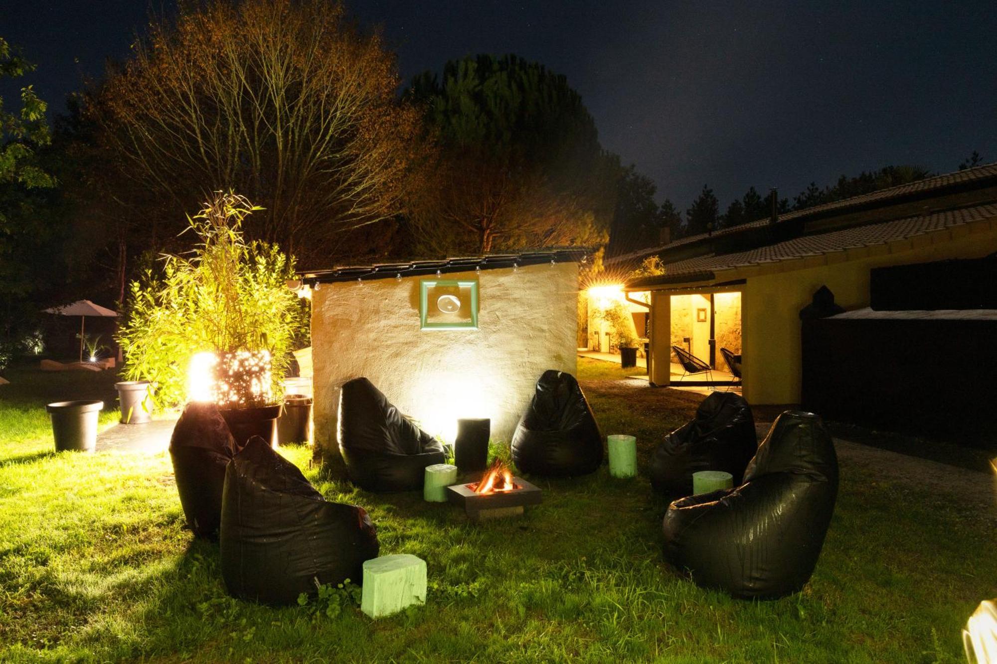 L Ost In Sensations -Hebergements Insolites Et Suites De Luxe Spa Sauna Piscine Foret Marcenais Exterior foto